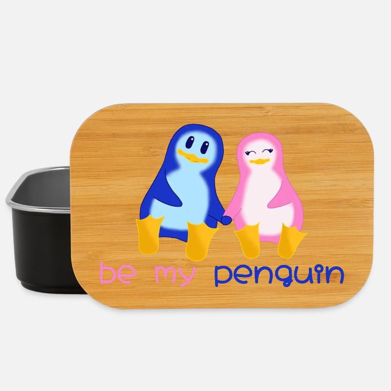 Be my penguin - Lunch Box - Schwarz