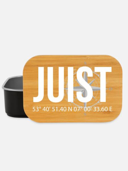 Koordinaten Juist - Lunch Box - Schwarz