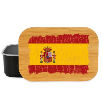 Espagne Drapeau Espania - Boîte à goûter - noir - Devant