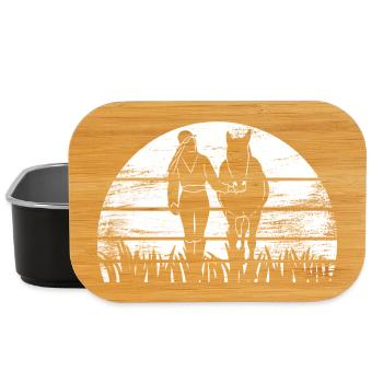 Fille de cheval - Boîte à goûter - noir - Devant