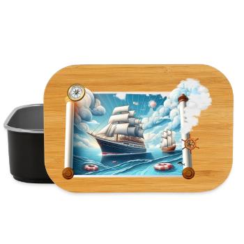 Nautische Segelreise - Lunch Box - Schwarz - Vorne