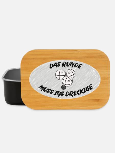Petanque Logo - Lunch Box - Schwarz