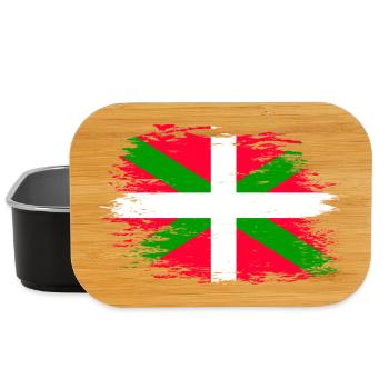 Basque flag used - Lunch Box - black - Front