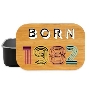 Born 1992 Neon Retro Typo - Lunch Box - black - Front