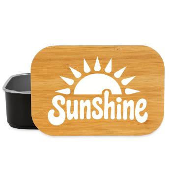 sunshine weiss - Lunch Box - Schwarz - Vorne