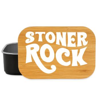 Conception typographique Stoner Rock - Boîte à goûter - noir - Devant