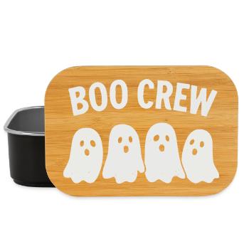 Halloween Boo Crew Ghost Shirt Funny - Lunch Box - black - Front