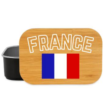 France – French Flag - Lunch Box - black - Front