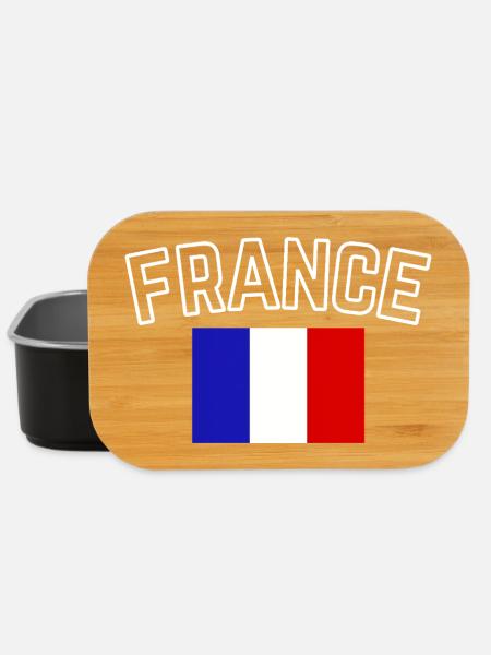 France – Drapeau Français - Boîte à goûter - noir