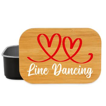 Line Dancing Cowboy Line Dancer Line Dance - Lunch Box - Schwarz - Vorne