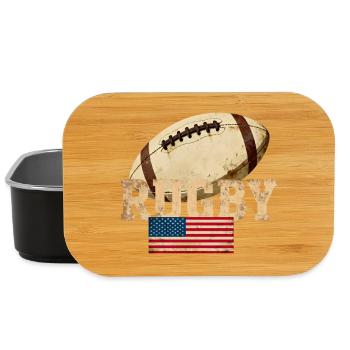 Rugby USA Vintage Crest - Boîte à goûter - noir - Devant