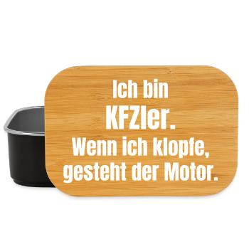 Car Mechanic Saying Engine Start Humor - Lunch Box - black - Front