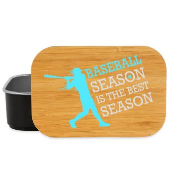 La saison de baseball est la meilleure saison des sports de fans - Boîte à goûter - noir - Devant