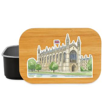 Cambridge King's College Kapelle, Universität Kunst - Lunch Box - Schwarz - Vorne