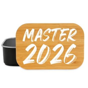 Master 2026 - Boîte à goûter - noir - Devant