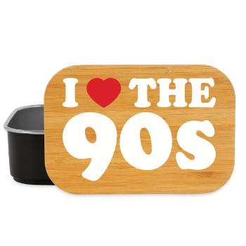 I love the 90s - Lunch Box - black - Front