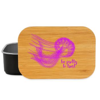 Jellyfish - too pretty to trust - Lunch Box - black - Front