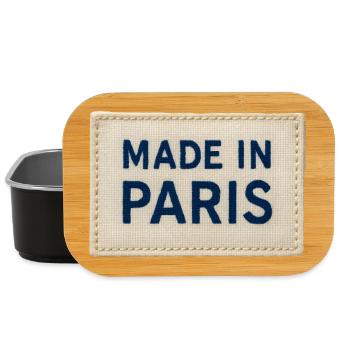 Made in Paris Fabric Patch - Lunch Box - black - Front