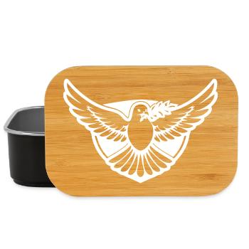 Dove, Freedom, Peace - Lunch Box - black - Front