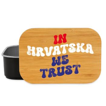 En Hrvatska, nous faisons confiance - Boîte à goûter - noir - Devant