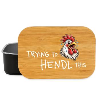 Hendl This: Chicken Humor - Lunch Box - black - Front