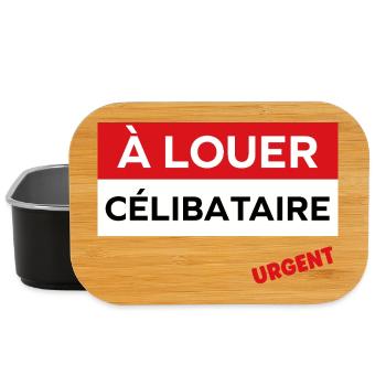 célibataire - Boîte à goûter - noir - Devant