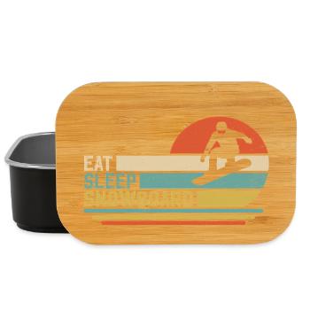 Snowboard Snowboarder Snowboarding - Lunch Box - black - Front