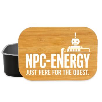Énergie PNJ Juste ici pour la quête - Boîte à goûter - noir - Devant