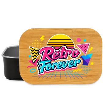Retro Forever Neon 80s Vibe - Lunch Box - black - Front
