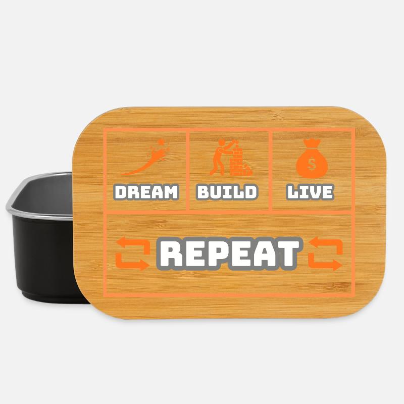 Dream Build Live Repeat - Lunch Box - Schwarz