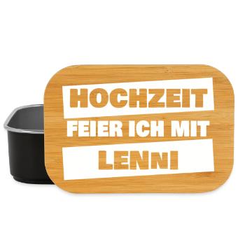 Lenni als Heiraten - Lunch Box - Schwarz - Vorne