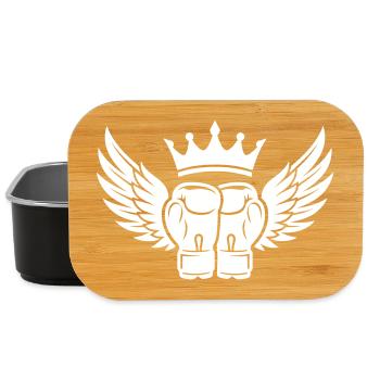 Boxhandschuhe Krone Symbol - Lunch Box - Schwarz - Vorne