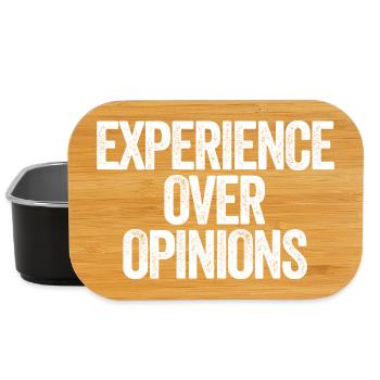 Expérience plutôt que opinions Grand-père sarcastique Grand-mère - Boîte à goûter - noir - Devant