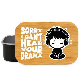 No Drama Relatable Manga Headphones - Lunch Box - black - Front
