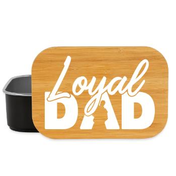 Loyaler Vater Silhouette Vaterstolz - Lunch Box - Schwarz - Vorne
