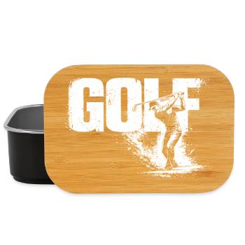 Golf Shirt Golf Mode Activated Golfer Gift - Lunch Box - Schwarz - Vorne