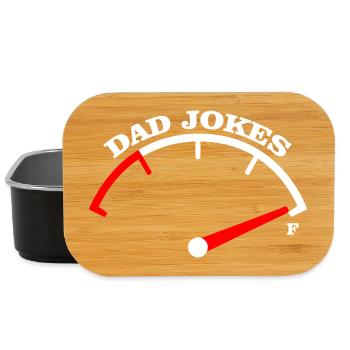 Papa-Witze Meter-Abschlag-Design - Lunch Box - Schwarz - Vorne