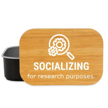 Socializing – For Research Purposes - Lunch Box - black - Front