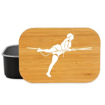 Slackline Balance Sport Lifestyle Silhouette - Boîte à goûter - noir - Devant