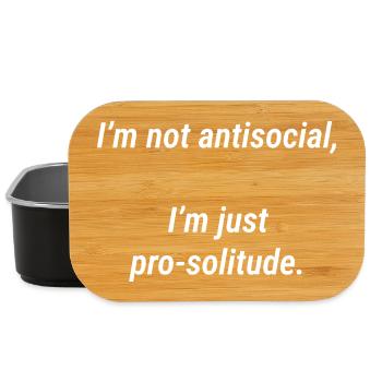 Pro Solitude Quote Tee - Lunch Box - Schwarz - Vorne