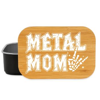 Metal Mom Gift Mom Heavy Metal Rock - Lunch Box - Schwarz - Vorne