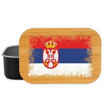 Country Serbia - Lunch Box - black - Front