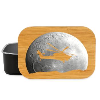 Hubschrauber Mond Geschenkidee - Lunch Box - Schwarz - Vorne