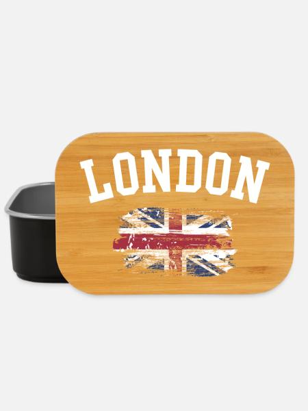 London Grunge Union Flag Tee - Lunch Box - black