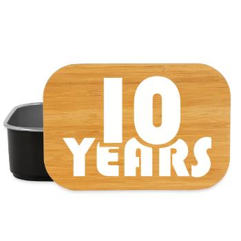10 Years Birthday Anniversary Club Companies Associations - Lunch Box - black - Front