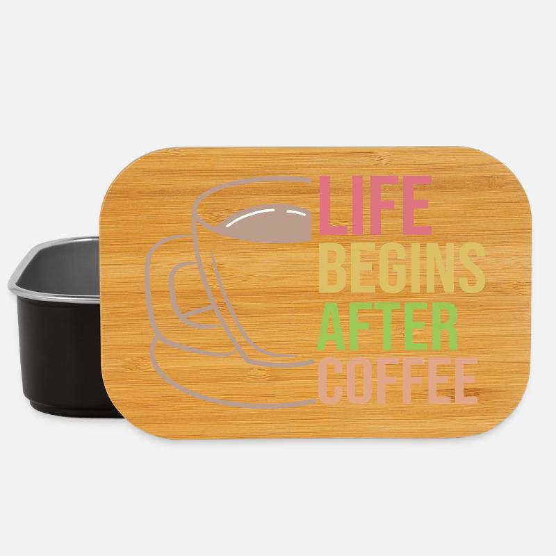 Kaffeetasse Statement Kaffee Trinken Koffein - Lunch box - sort