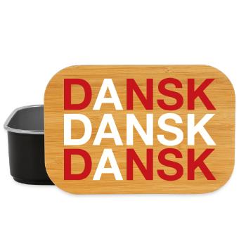DANSK Danish Flag Dänemark Denmark - Lunch Box - black - Front