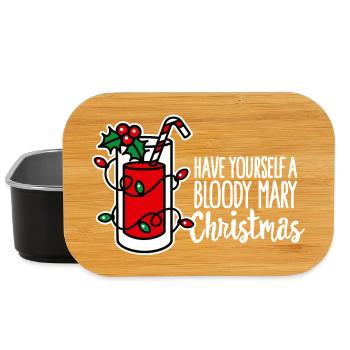Weihnachten, Have yourself a bloody mary Christmas - Lunch Box - Schwarz - Vorne