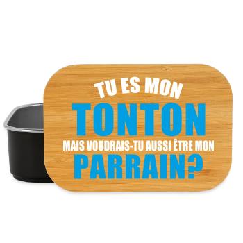 Would you like to be my godfather? - Lunch Box - black - Front