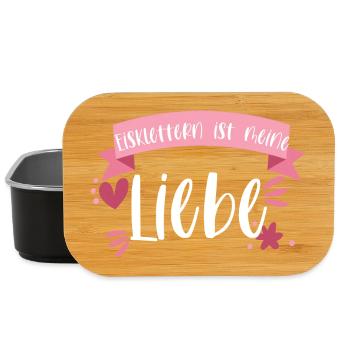 Klettern Eisklettern Wintersport Eis Geschenk - Lunch Box - Schwarz - Vorne